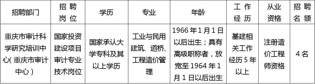 北碚区审计局最新招聘信息及招聘细节深度解读